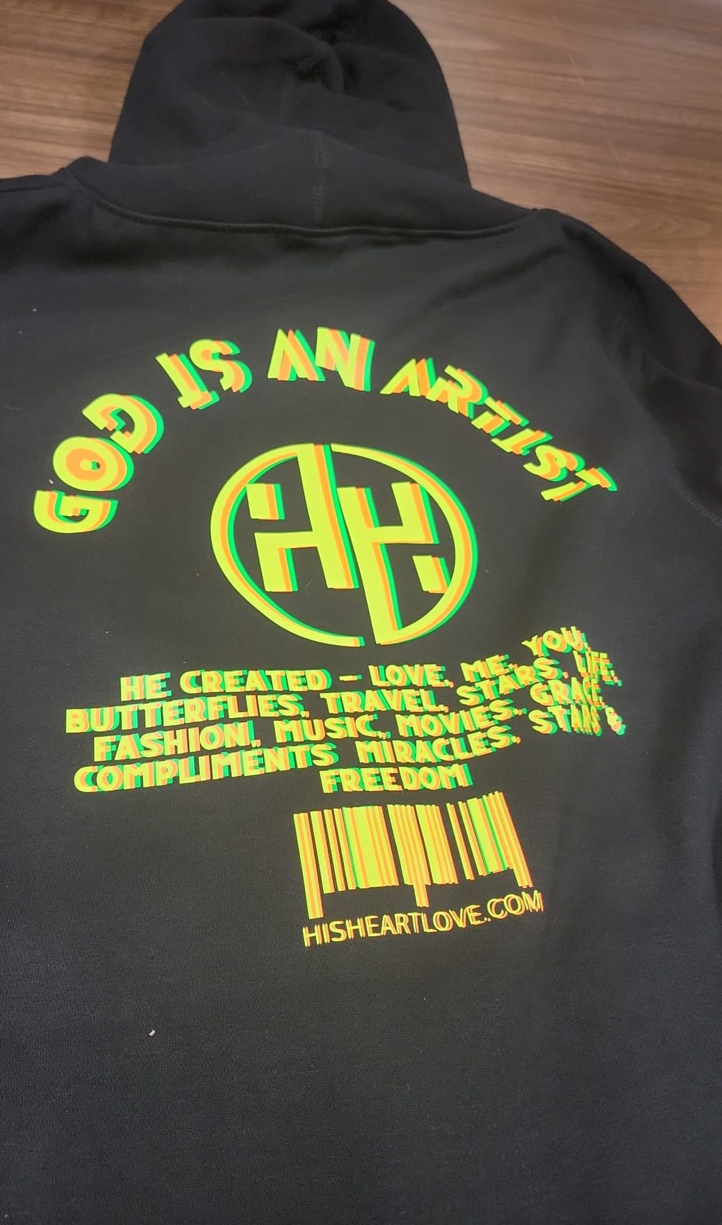 GOD Is An Artist Tri Color Logo Hoodie